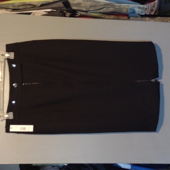 tahari black skirt size 8 womens - Picture 1 of 8